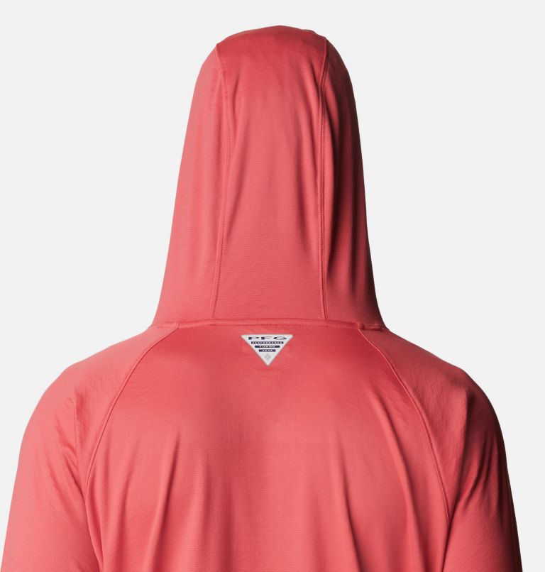 Men's PFG Zero Rules Ice Hoodie, Color: Sunset Red, image 5