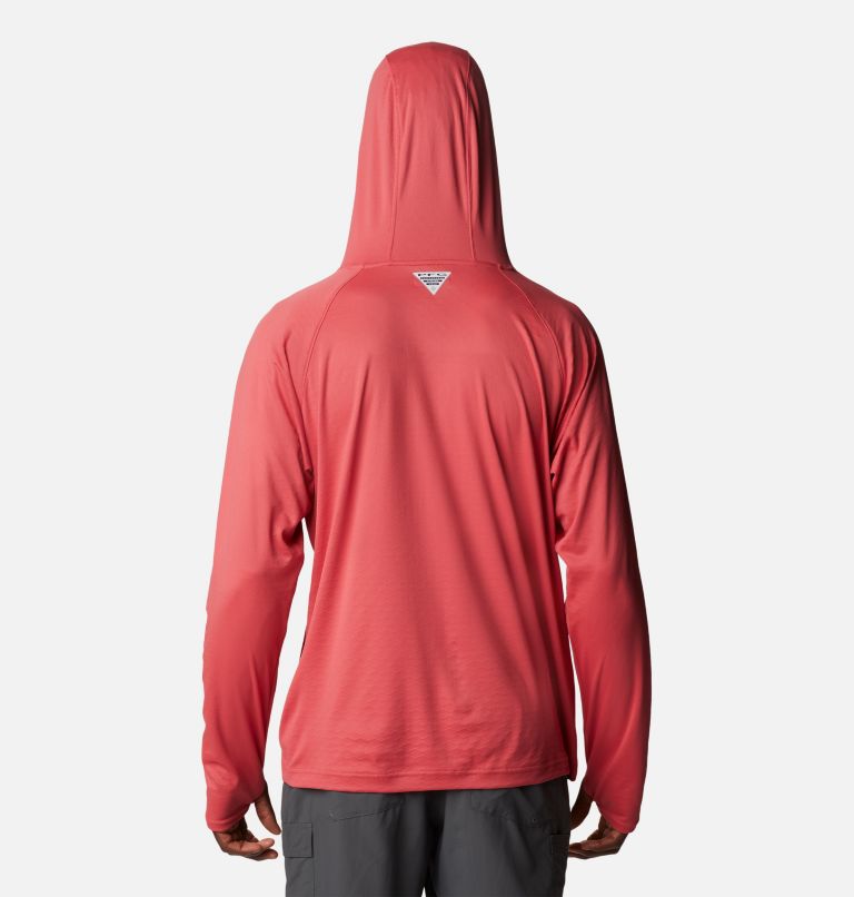 Men's PFG Zero Rules Ice Hoodie, Color: Sunset Red, image 2