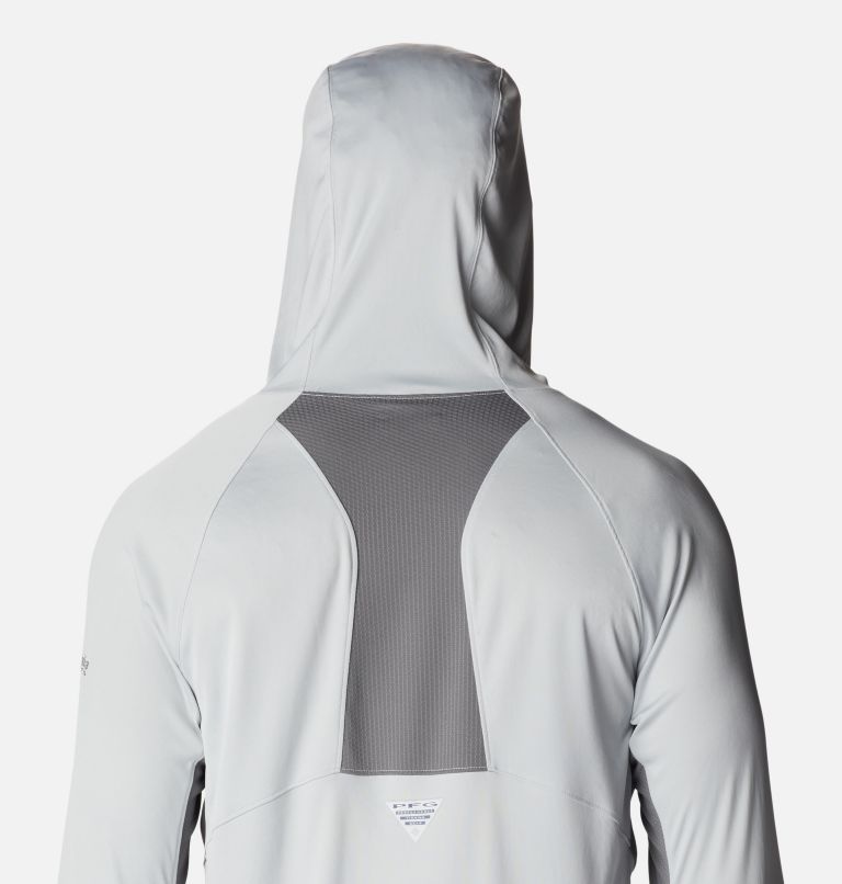 Men's PFG Terminal Tackle Vent Hoodie, Color: Cool Grey, City Grey, image 5