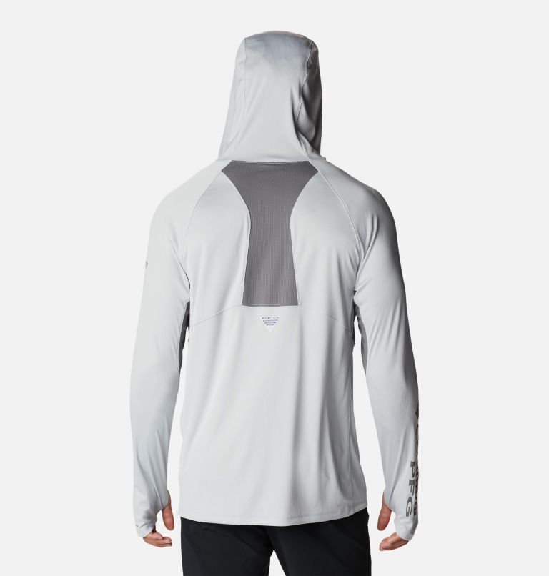 Thumbnail: Men's PFG Terminal Tackle Vent Hoodie, Color: Cool Grey, City Grey, image 2