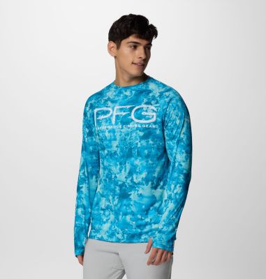 Maglia a manica lunga ventilata Super Terminal Tackle da uomo, Color: Blue Echo Seamoss, image 3