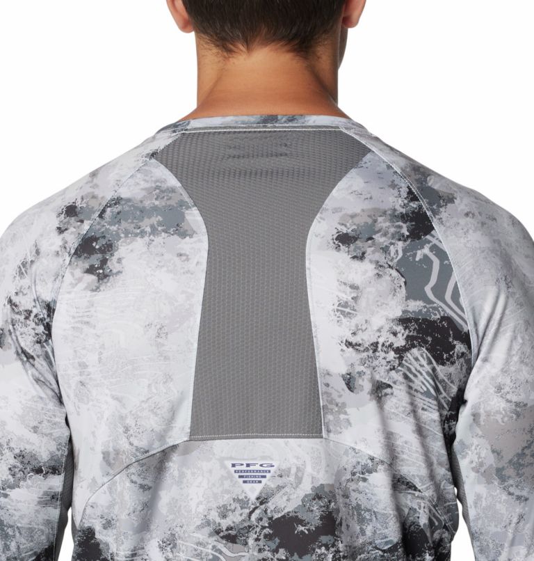 Men's Super Terminal Tackle Vent Sun Protective Long Sleeve T-Shirt, Color: Cool Grey Deepwaters Camo, image 5