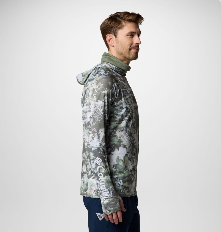 Men's PFG Super Terminal Tackle Vent Hoodie, Color: Cypress Seamoss, image 6