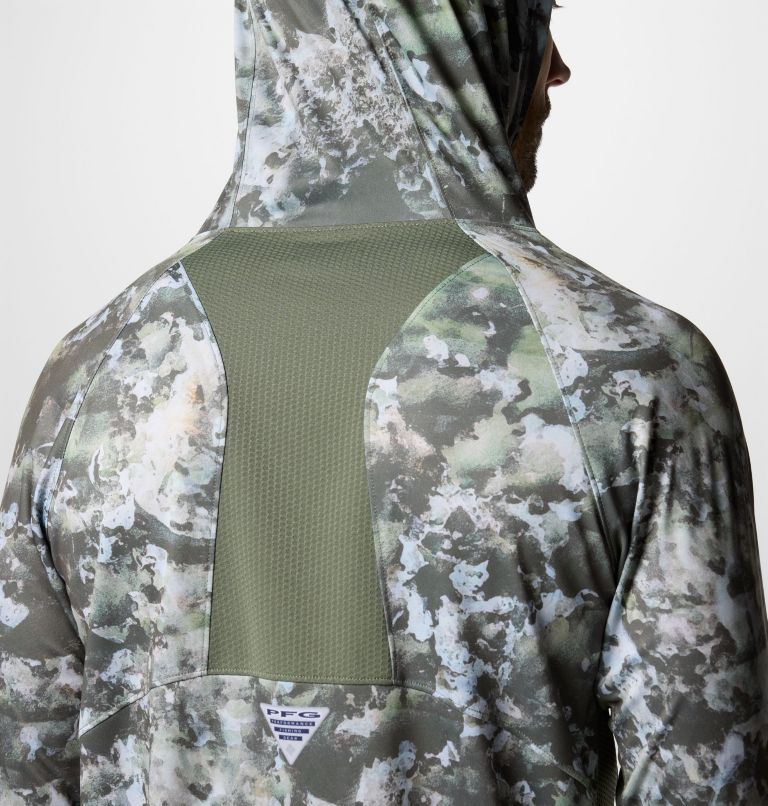 Men's PFG Super Terminal Tackle Vent Hoodie, Color: Cypress Seamoss, image 7