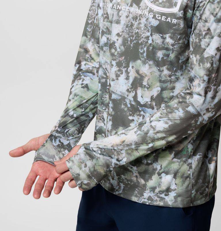 Men's PFG Super Terminal Tackle Vent Hoodie, Color: Cypress Seamoss, image 8