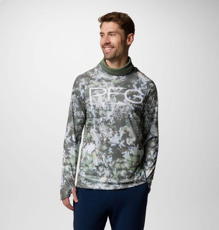 Men's PFG Super Terminal Tackle Vent Hoodie, Color: Cypress Seamoss, image 1