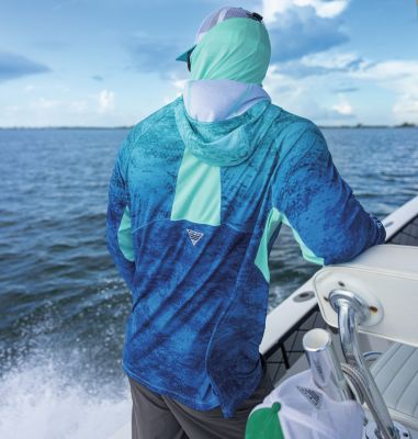 Columbia Men's Super Terminal Tackle Vent Hoodie - PFG Fishing Hoodie With Sun Protection & Mesh Panels