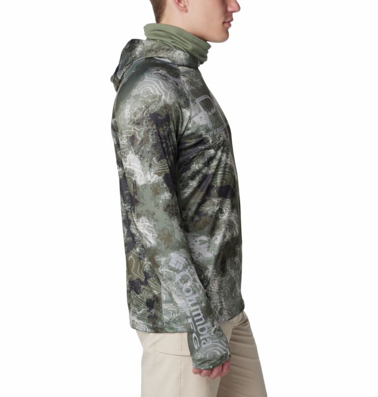 Hoodie Anti-UV Super Terminal Tackle Vent Homme, Color: Cypress Deepwaters Camo, image 3