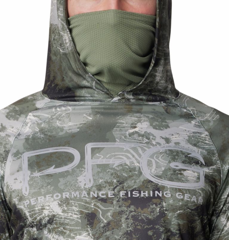 Hoodie Anti-UV Super Terminal Tackle Vent Homme, Color: Cypress Deepwaters Camo, image 4