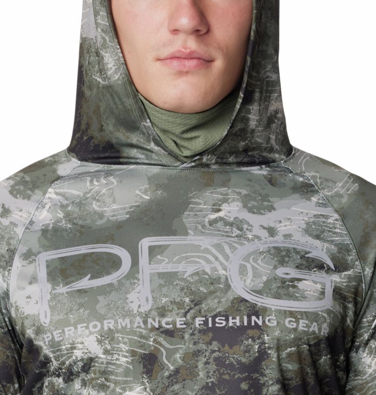 Hoodie Anti-UV Super Terminal Tackle Vent Homme, Color: Cypress Deepwaters Camo, image 5