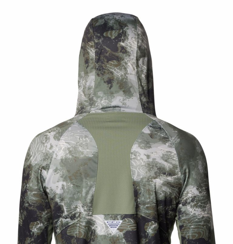Hoodie Anti-UV Super Terminal Tackle Vent Homme, Color: Cypress Deepwaters Camo, image 6