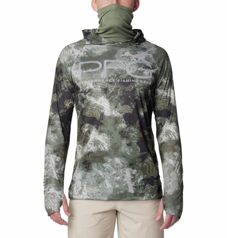 Hoodie Anti-UV Super Terminal Tackle Vent Homme, Color: Cypress Deepwaters Camo, image 8
