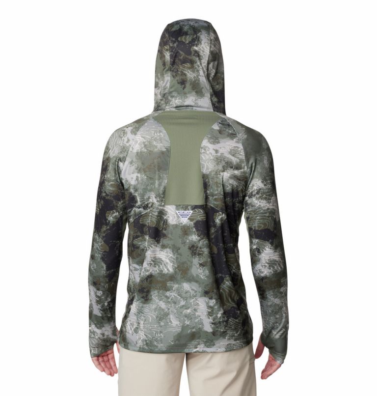 Hoodie Anti-UV Super Terminal Tackle Vent Homme, Color: Cypress Deepwaters Camo, image 2
