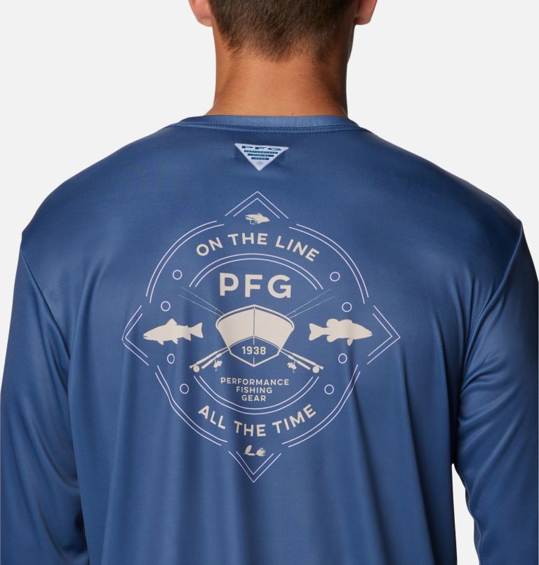 Columbia PFG Super TT L/S Shirt - Hyper Blue Realtree L - TackleDirect