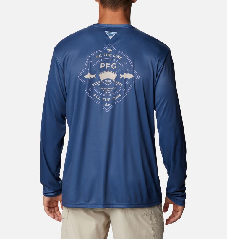 Columbia PFG Super TT L/S Shirt - Hyper Blue Realtree L - TackleDirect