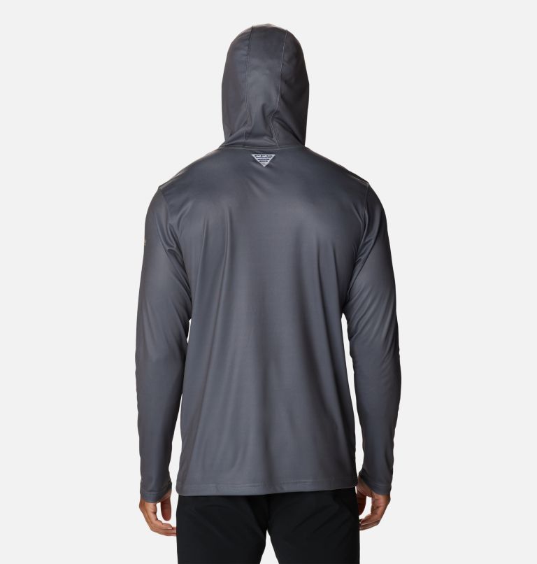 Thumbnail: Men's PFG Terminal Tackle Hooks Hoodie, Color: City Grey, Cocoa Butter Gradient, image 2