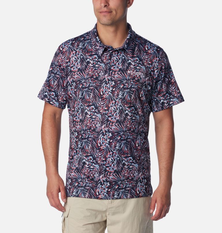 Men's PFG Super Slack Tide Stretch Polo, Color: Collegiate Navy Tunado, image 1