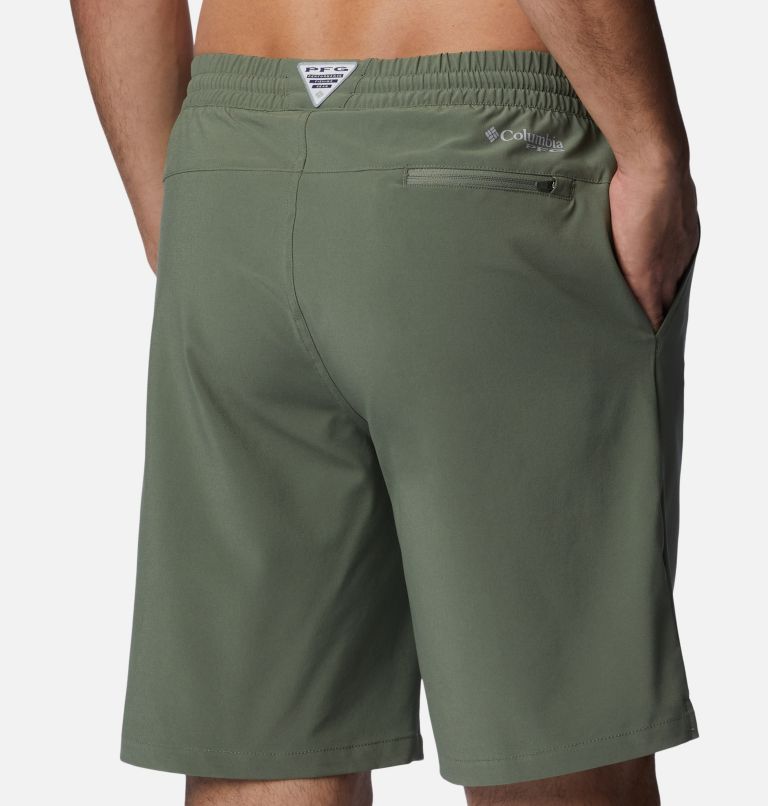 Men's PFG Slack Tide Hybrid Water Shorts, Color: Cypress, image 5