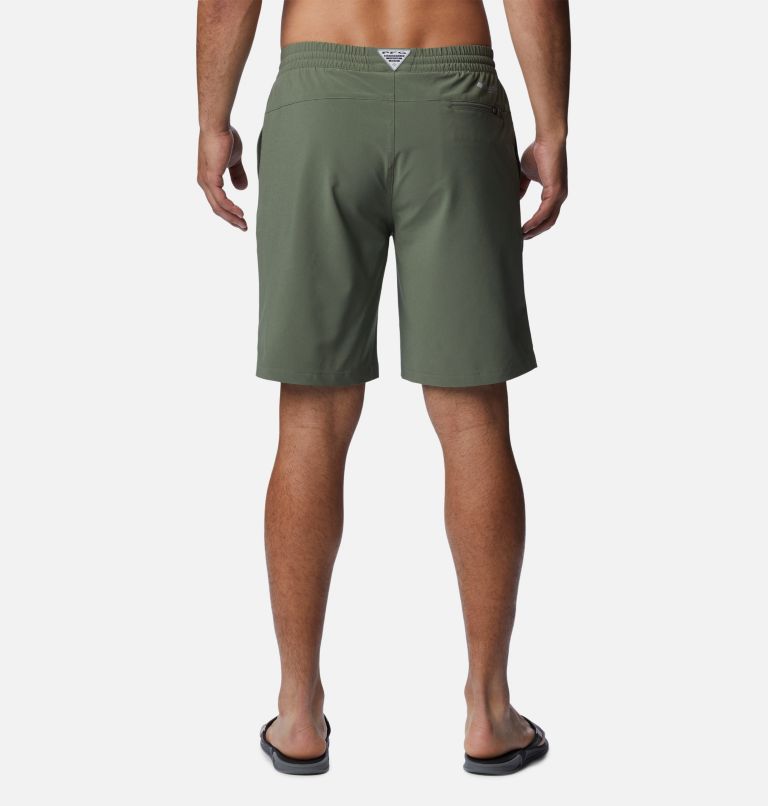 Thumbnail: Men's PFG Slack Tide Hybrid Water Shorts, Color: Cypress, image 2