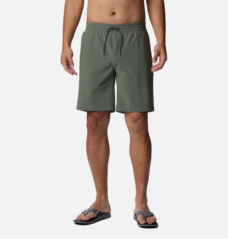 Thumbnail: Men's PFG Slack Tide Hybrid Water Shorts, Color: Cypress, image 1