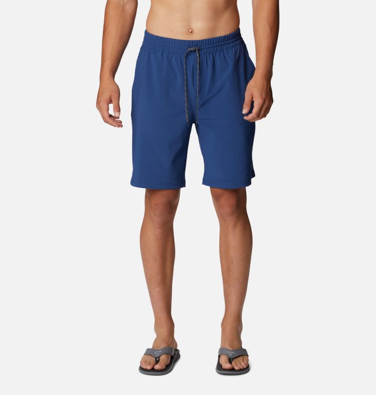Thumbnail: Men's PFG Slack Tide Hybrid Water Shorts, Color: Carbon, image 1