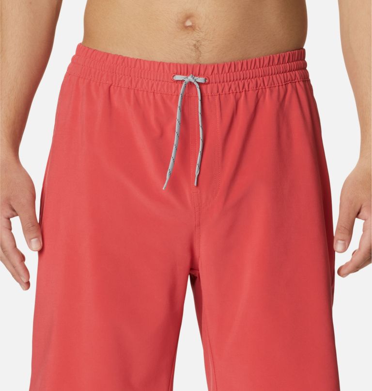 Men's PFG Slack Tide Hybrid Water Shorts, Color: Sunset Red, image 4