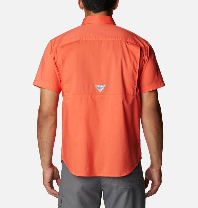 Men's PFG Bonefish Short Sleeve Shirt, Color: Corange, image 2