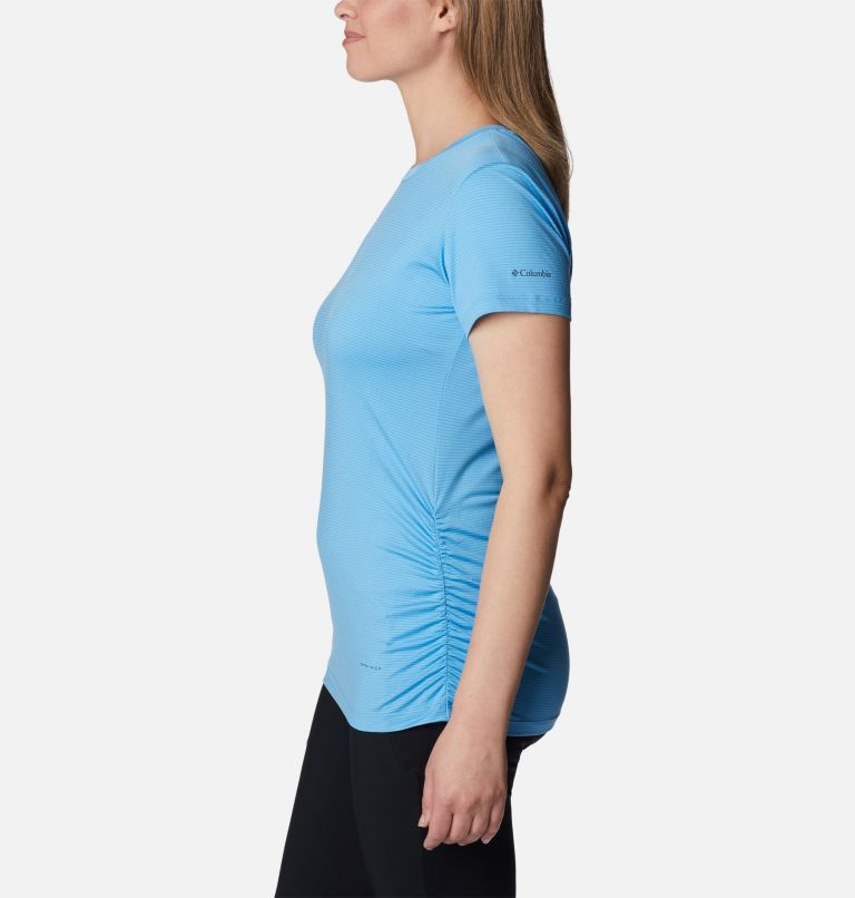 Thumbnail: Women's Leslie Falls Short Sleeve Shirt, Color: Vista Blue, image 3