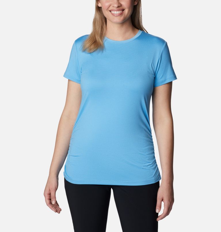 Thumbnail: Women's Leslie Falls Short Sleeve Shirt, Color: Vista Blue, image 1