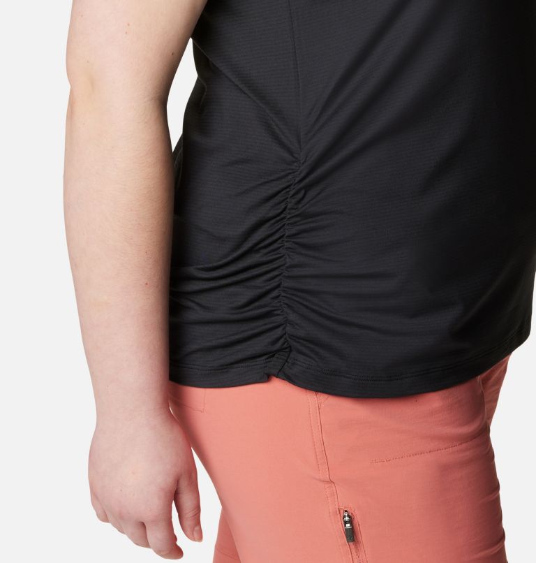 Thumbnail: Women's Leslie Falls Short Sleeve Shirt - Plus Size, Color: Black, image 5