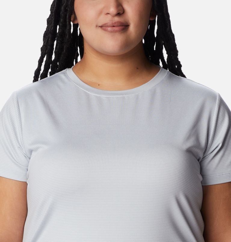 Women's Leslie Falls Short Sleeve Shirt - Plus Size, Color: Cirrus Grey, image 4