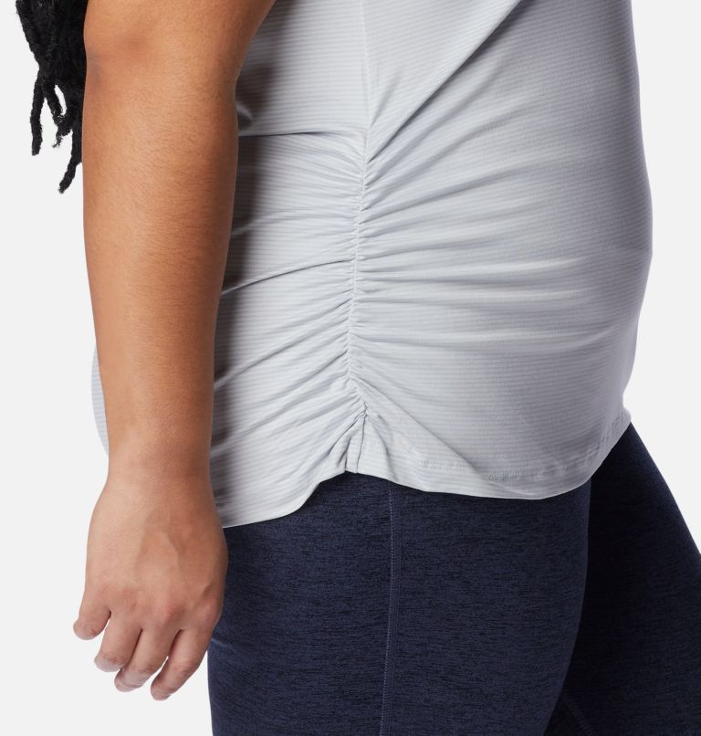 Women's Leslie Falls Short Sleeve Shirt - Plus Size, Color: Cirrus Grey, image 5