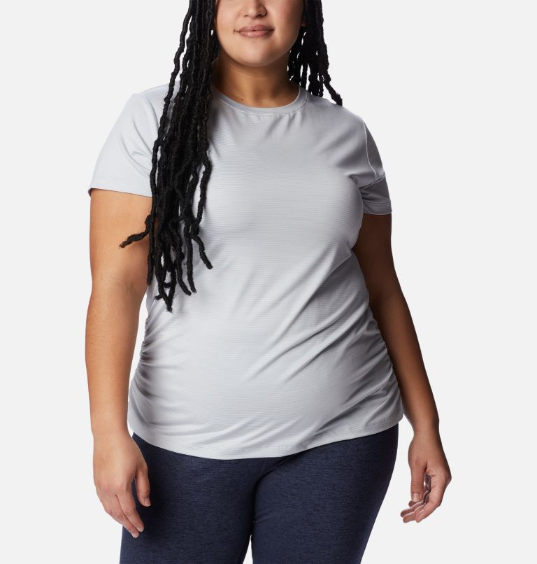Women's Leslie Falls Short Sleeve Shirt - Plus Size, Color: Cirrus Grey, image 1