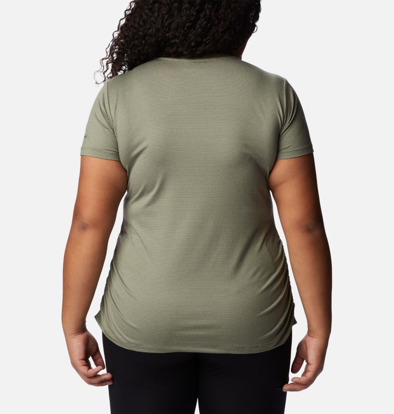 Women's Leslie Falls Short Sleeve Shirt - Plus Size, Color: Stone Green, image 2