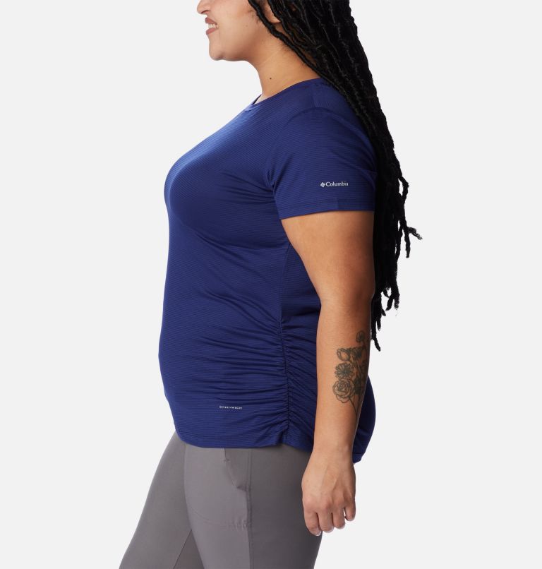 Women's Leslie Falls Short Sleeve Shirt - Plus Size, Color: Dark Sapphire, image 3