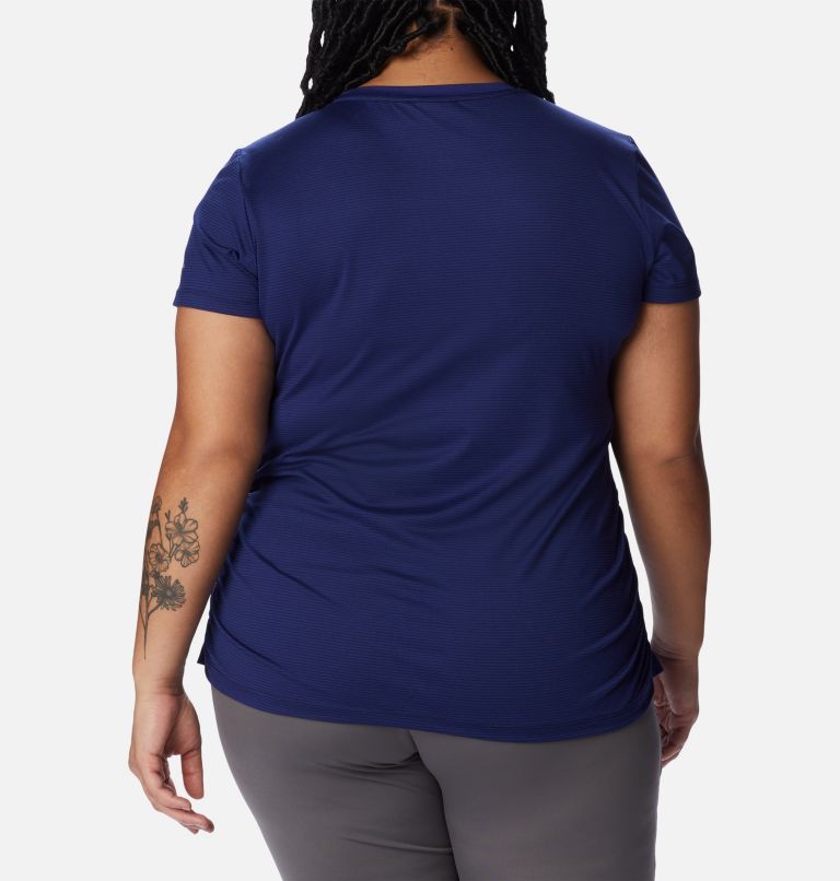 Thumbnail: Women's Leslie Falls Short Sleeve Shirt - Plus Size, Color: Dark Sapphire, image 2