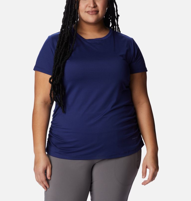 Thumbnail: Women's Leslie Falls Short Sleeve Shirt - Plus Size, Color: Dark Sapphire, image 1