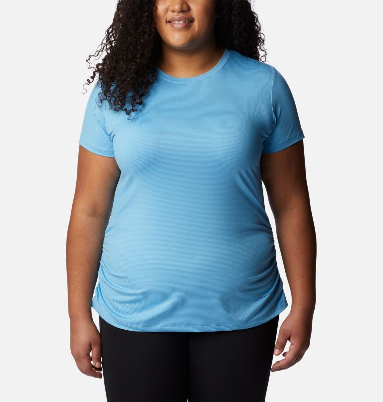 Women's Leslie Falls Short Sleeve Shirt - Plus Size, Color: Vista Blue, image 1