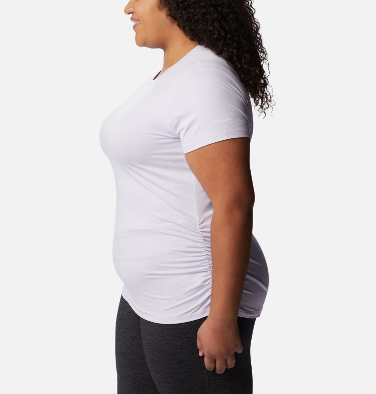 Women's Leslie Falls Short Sleeve Shirt - Plus Size, Color: Purple Tint, image 3