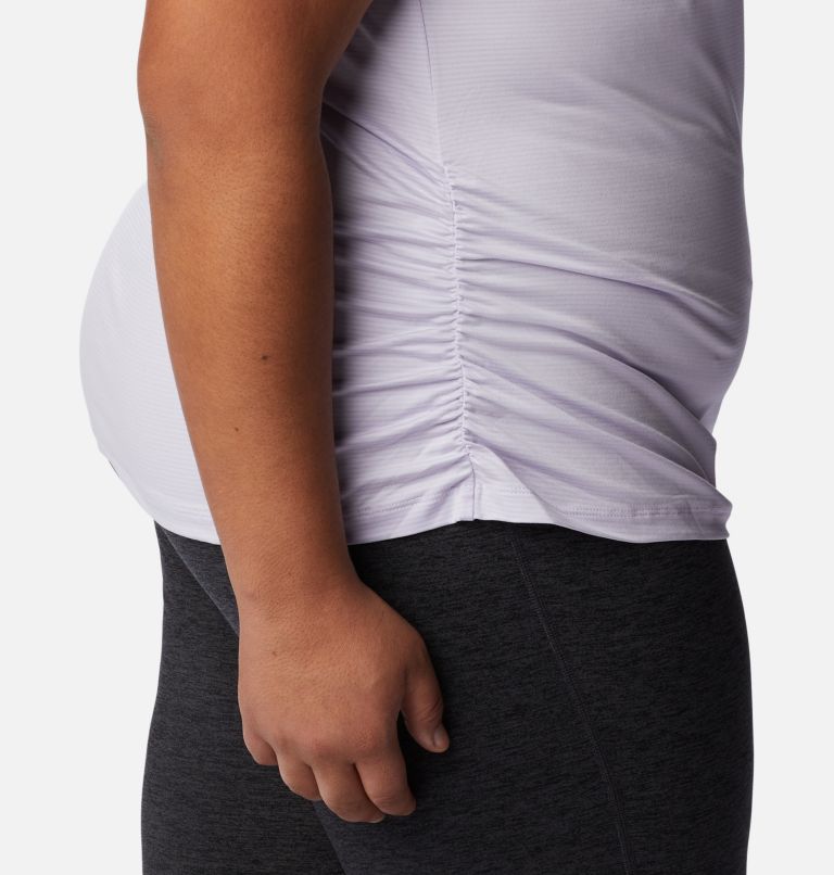 Women's Leslie Falls Short Sleeve Shirt - Plus Size, Color: Purple Tint, image 5