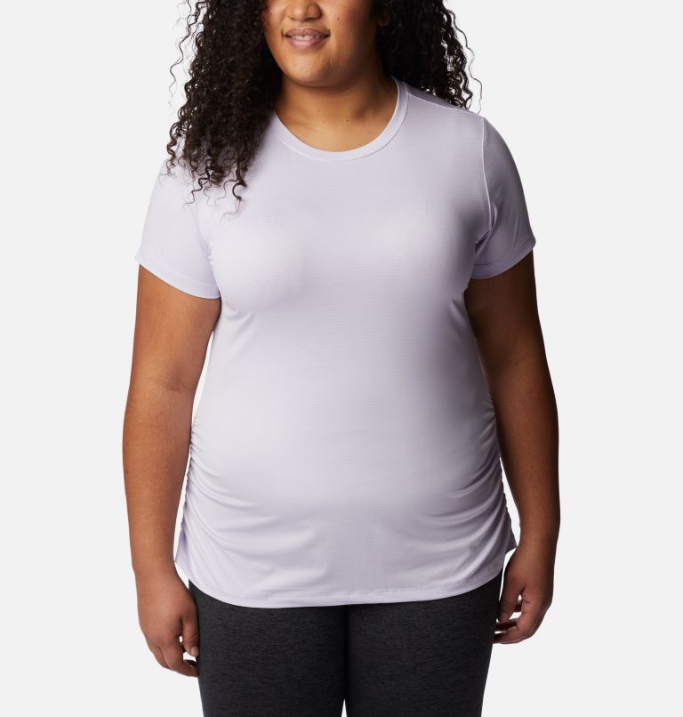 Women's Leslie Falls Short Sleeve Shirt - Plus Size, Color: Purple Tint, image 1