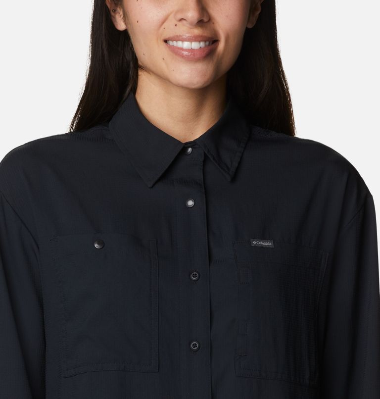 Columbia Silver Ridge Utility Long Sleeve Shirt - Women's XL Black