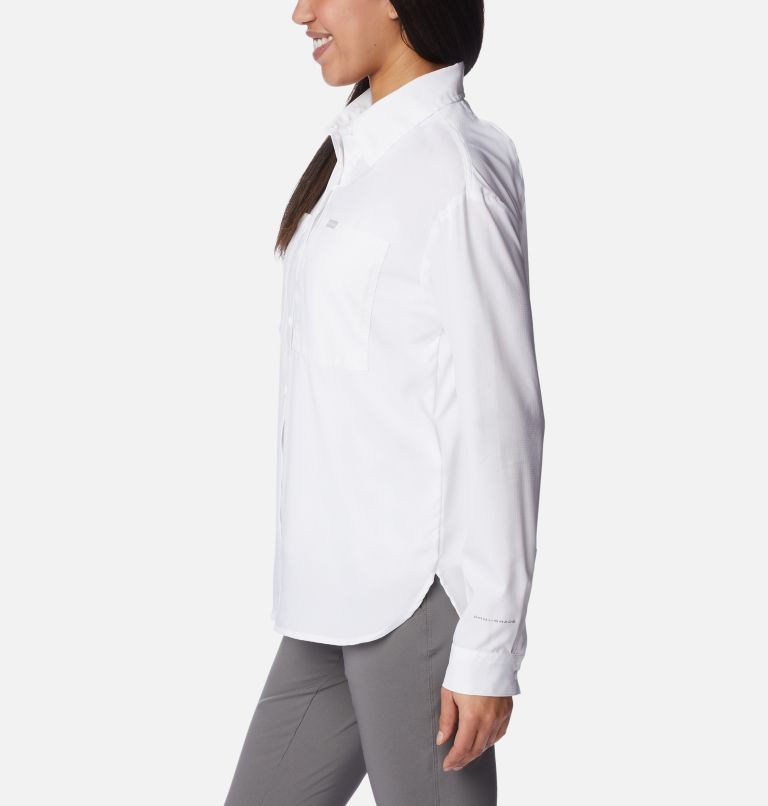 Women's Silver Ridge Utility Long Sleeve Shirt, Color: White, image 3