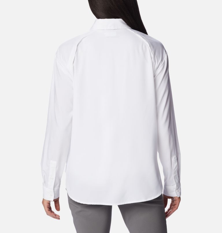 Women's Silver Ridge Utility Long Sleeve Shirt, Color: White, image 2