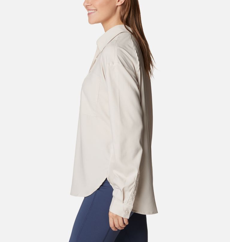 Women's Silver Ridge Utility Long Sleeve Shirt, Color: Dark Stone, image 3