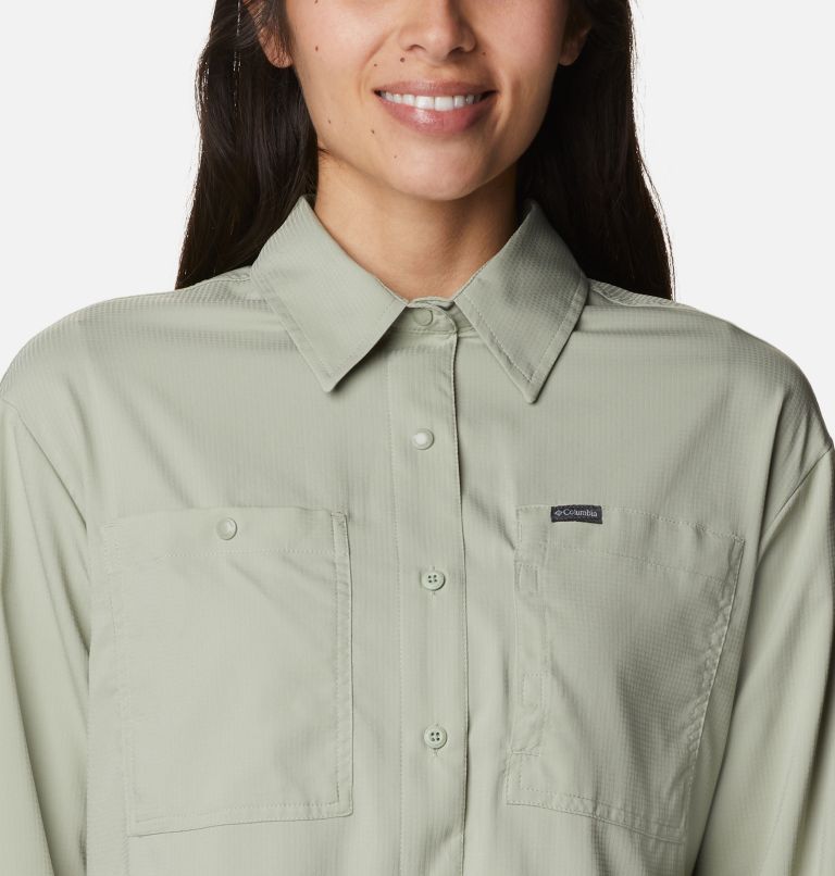 Thumbnail: Women's Silver Ridge Utility Long Sleeve Shirt, Color: Safari, image 4