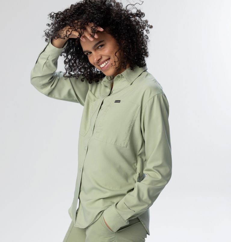 Women's Silver Ridge Utility Long Sleeve Shirt, Color: Safari, image 7