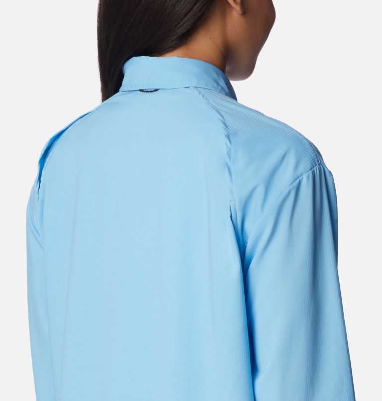 Thumbnail: Women's Silver Ridge Utility Long Sleeve Shirt, Color: Vista Blue, image 5