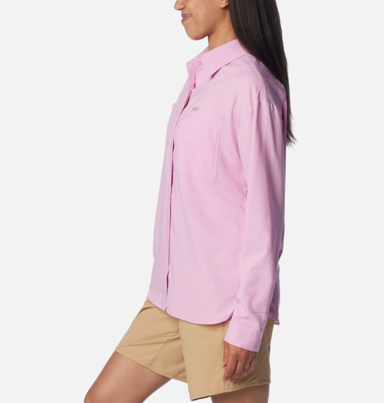 Women's Silver Ridge Utility Long Sleeve Shirt, Color: Cosmos, image 3