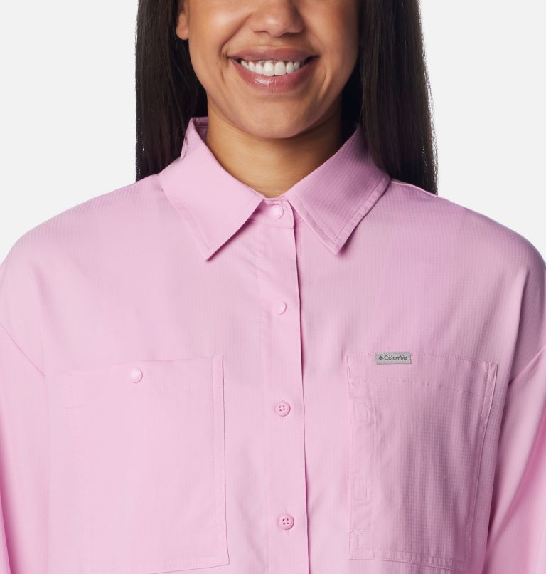Women's Silver Ridge Utility Long Sleeve Shirt, Color: Cosmos, image 4